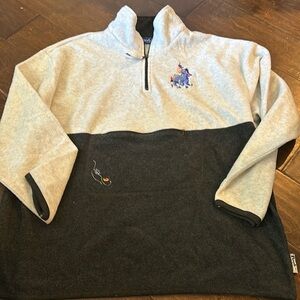 Disney Pooh pullover 1/4 zip Eeyore size large